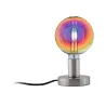 Lampe à poser Neordic Haldor max 1x20W E27 Acier brossé 230V métal ...