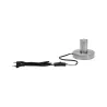 Lampe à poser Neordic Haldor max 1x20W E27 Acier brossé 230V métal ...