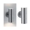 Ext 230V STD flammé IP44 max. 2x35W GU10 inox brossé - Pas cher