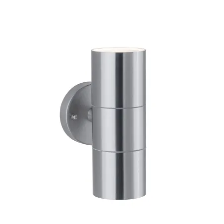 Ext 230V STD flammé IP44 max. 2x35W GU10 inox brossé - Pas cher