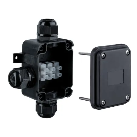 Boîte de connexion x3 IP68 Noir pour diamètre de câble jusqu'à 15m...