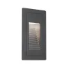 Extérieur 230V Encastré mur High 2W IP65 3000K 105x60 aluminium - P...