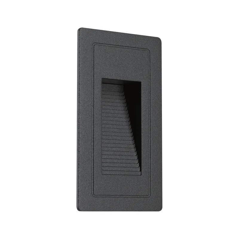 Extérieur 230V Encastré mur High 2W IP65 3000K 105x60 aluminium - P...