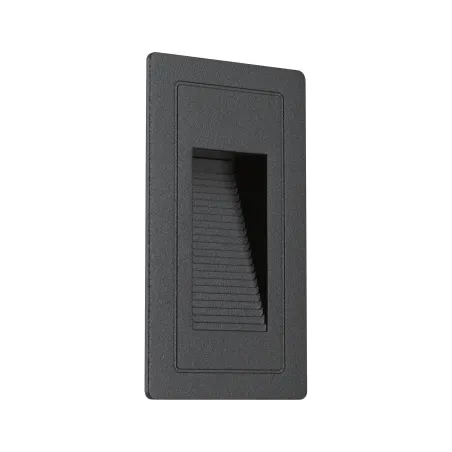 Extérieur 230V Encastré mur High 2W IP65 3000K 105x60 aluminium - P...