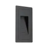 Extérieur 230V Encastré mur High 2W IP65 3000K 105x60 aluminium - P...