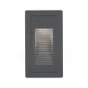 Extérieur 230V Encastré mur High 2W IP65 3000K 105x60 aluminium - P...