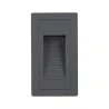 Extérieur 230V Encastré mur High 2W IP65 3000K 105x60 aluminium - P...