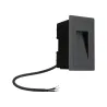 Extérieur 230V Encastré mur High 2W IP65 3000K 105x60 aluminium - P...