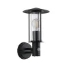 Applique extérieur 230V Classic Sensor IP44 E27 Métal/Verre Dark Gr...