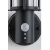 Applique extérieur 230V Classic Sensor IP44 E27 Métal/Verre Dark Gr...