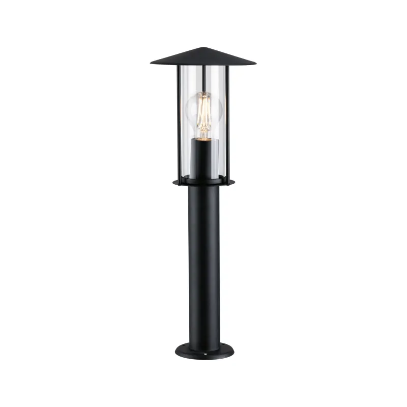 Borne lumineuse extérieur 230V Classic IP44 E27 Métal/Verre Dark Gr...