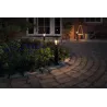 Borne lumineuse extérieur 230V Classic IP44 E27 Métal/Verre Dark Gr...