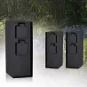 RIO Colonne prises extérieur 230 V x 4 IP44 Acier inoxydable anthra...