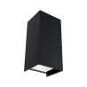 Lum en saillie ext 230V Flame 2x6W IP65 3000K Alu Dark Grey - Pas cher