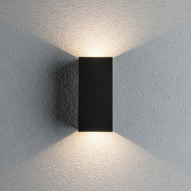 Lum en saillie ext 230V Flame 2x6W IP65 3000K Alu Dark Grey - Pas cher