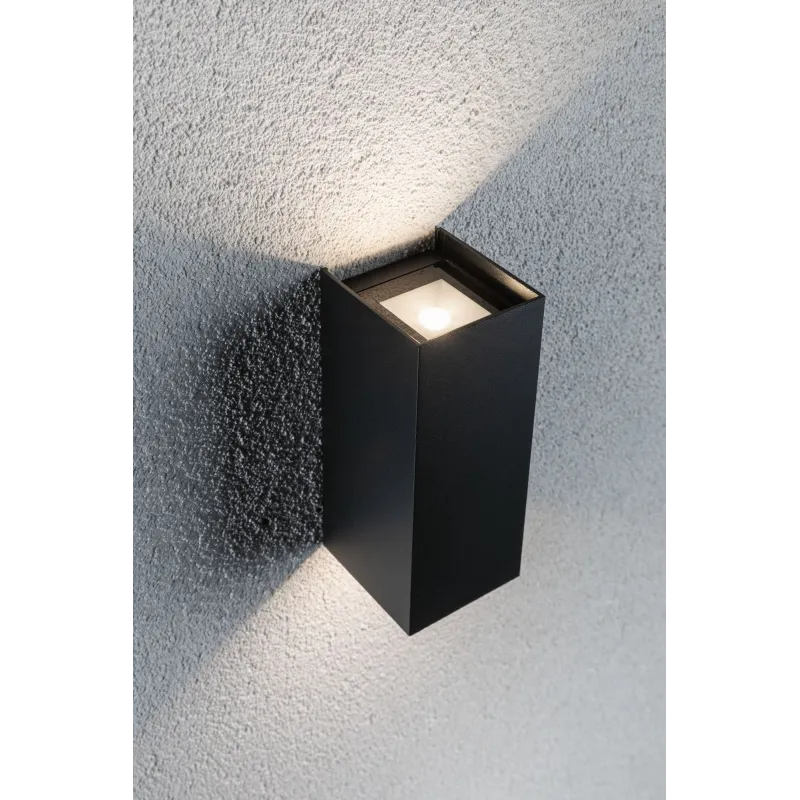 Lum en saillie ext 230V Flame 2x3W IP65 3000K Alu Dark Grey - Pas cher