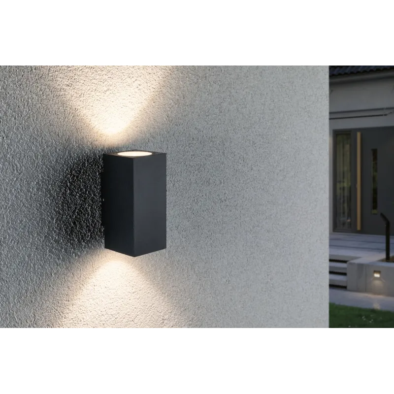 Lum en saillie ext 230V Flame 2x3W IP54 3000K Alu Dark Grey - Pas cher