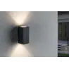 Lum en saillie ext 230V Flame 2x3W IP54 3000K Alu Dark Grey - Pas cher