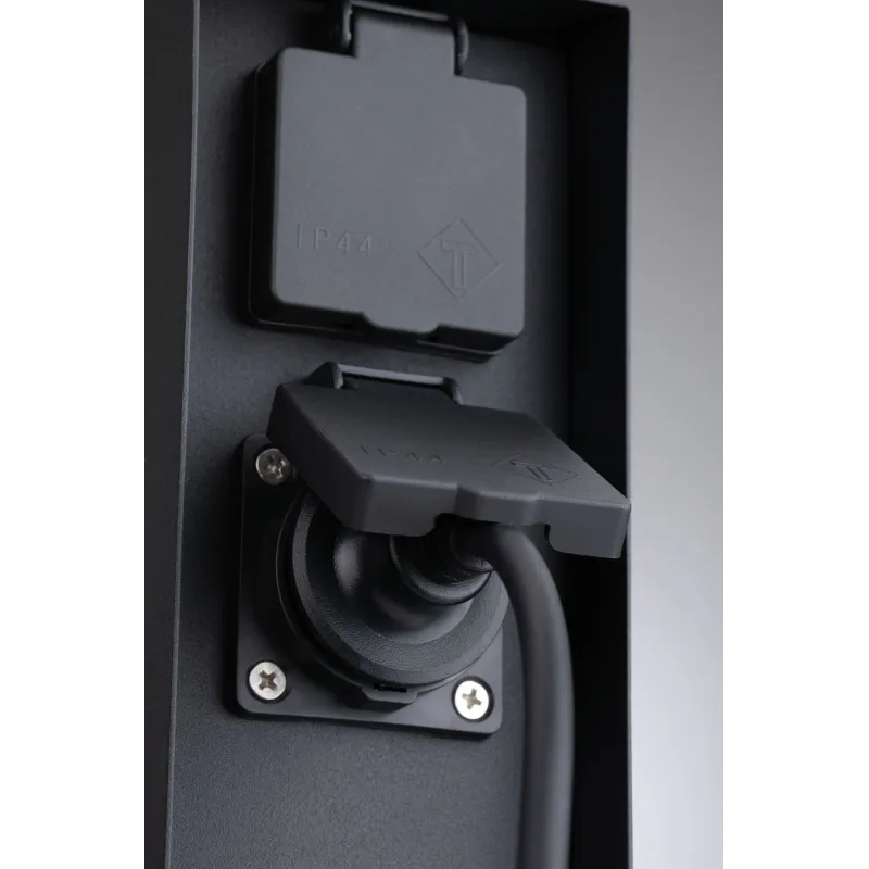 RIO Colonne prises ext. programmateur IP44 230V acier inoxydable an...