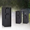 RIO Colonne prises ext détect mvt IP44 230V acier inoxydable anthra...