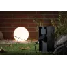 RIO Colonne prises ext détect mvt IP44 230V acier inoxydable anthra...