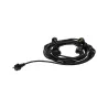 Guirlande ext. 230V IP44 7xE27 8,5m noir - Pas cher