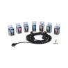 Guirlande ext. 230V IP44 7xE27 8,5m noir - Pas cher