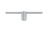 URail Ceiling Socket max1x20W E27 Chrome dépoli 230V Métal - Pas cher