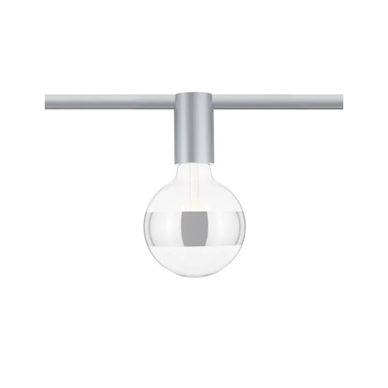 URail Ceiling Socket max1x20W E27 Chrome dépoli 230V Métal - Pas cher