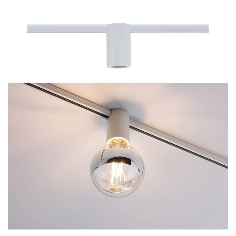 URail Ceiling Socket max1x20W E27 Blanc 230V Métal - Pas cher
