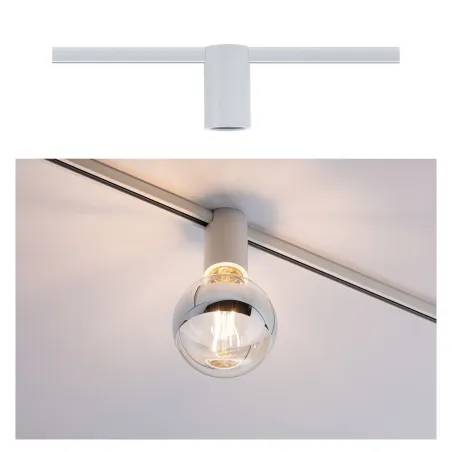 URail Ceiling Socket max1x20W E27 Blanc 230V Métal - Pas cher