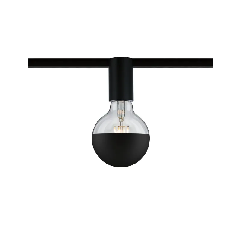 URail Ceiling Socket max1x20W E27 Noir 230V Métal - Pas cher