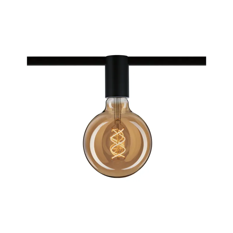 URail Ceiling Socket max1x20W E27 Noir 230V Métal - Pas cher