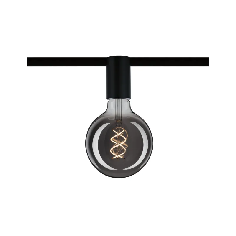 URail Ceiling Socket max1x20W E27 Noir 230V Métal - Pas cher