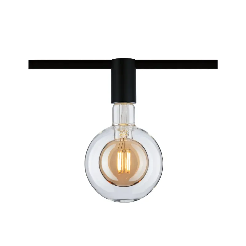 URail Ceiling Socket max1x20W E27 Noir 230V Métal - Pas cher
