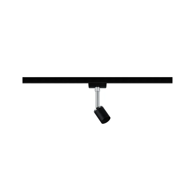 Spot URail Pure II max1x10W GU10 noir mat/Chrome 230V Métal/plastiq...
