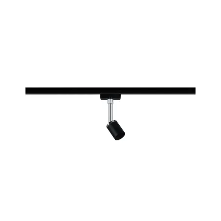 Spot URail Pure II max1x10W GU10 noir mat/Chrome 230V Métal/plastiq...