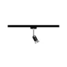Spot URail Pure II max1x10W GU10 noir mat/Chrome 230V Métal/plastiq...