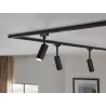Spot URail Tubo 1x5W Noir mat 230 V Métal/plastique 3000K non-dim -...