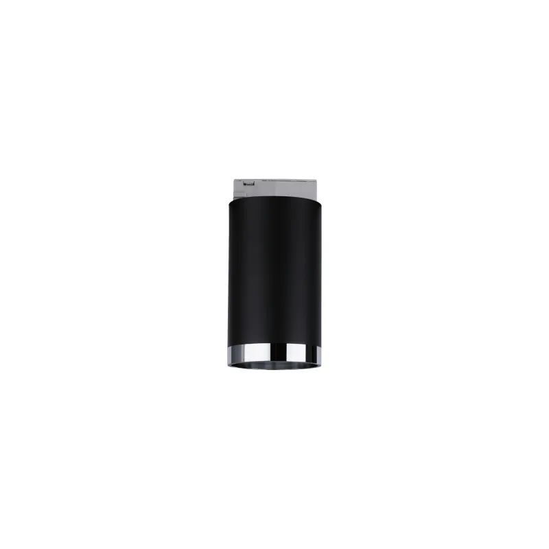 Spot URail Tube max 10W GU10 Noir mat/Chrome 230V - Pas cher