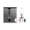 Susp URail 2Easy Basic max. 20W E27 Noir mat/Chrome 230V Métal/plas...