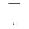 Susp URail 2Easy Basic max. 20W E27 Noir mat/Chrome 230V Métal/plas...