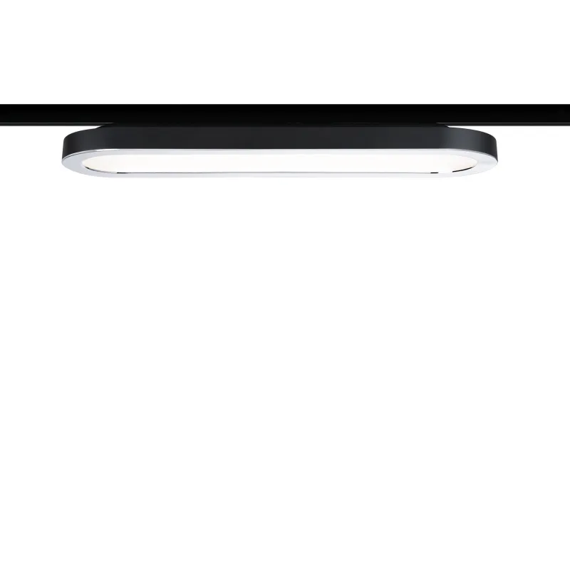 Panneau URail LED 1x7W Noir mat/Chrome 230V Alu/plastique 2700K non...