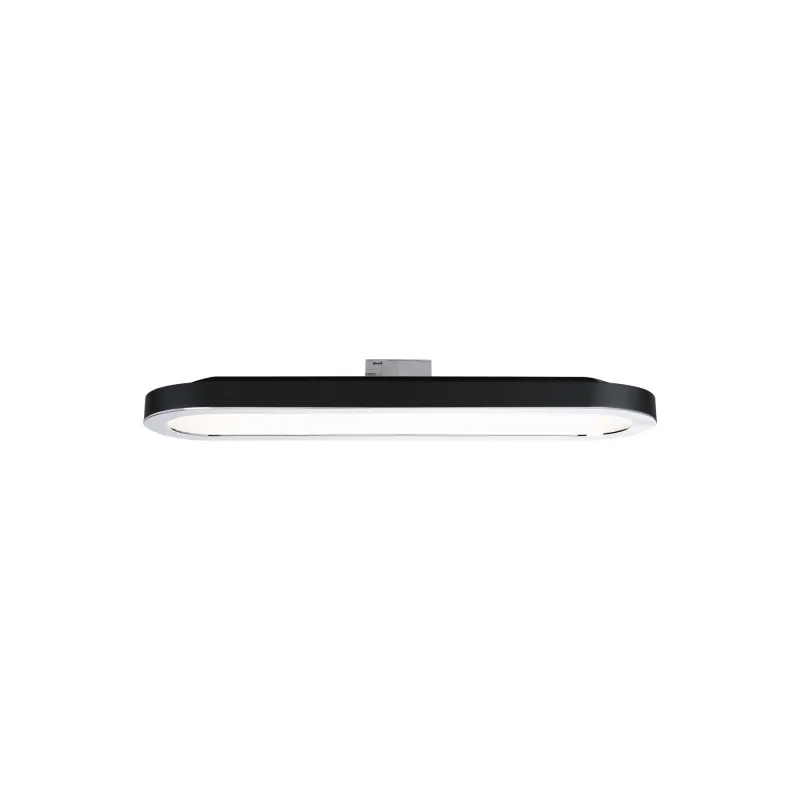 Panneau URail LED 1x7W Noir mat/Chrome 230V Alu/plastique 2700K non...