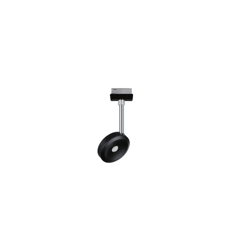 Spot URail Discus 1x5W Noir mat Chrome 230V mét/plas Met/Kst 2700K ...