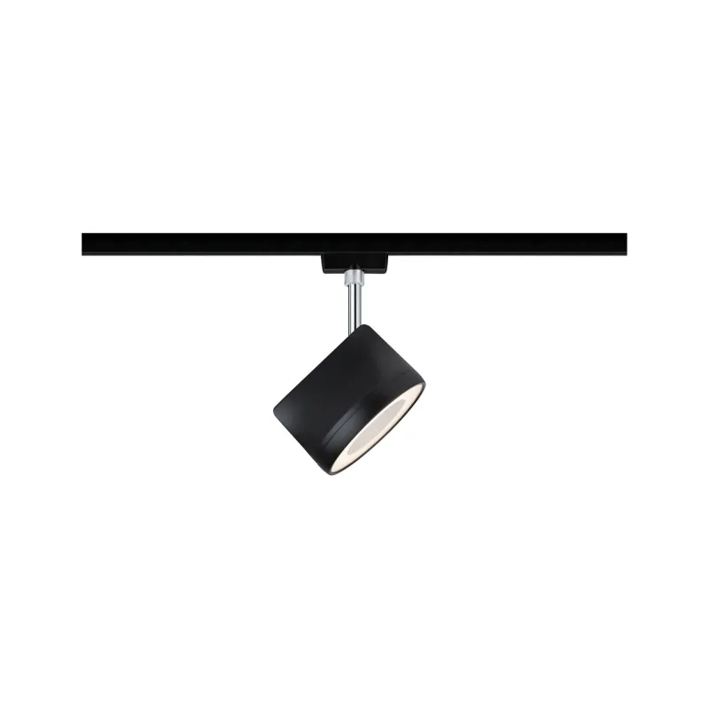 Spot URail Arena 1x14W Noir mat/ Chrome mat 230V métal gradable - P...
