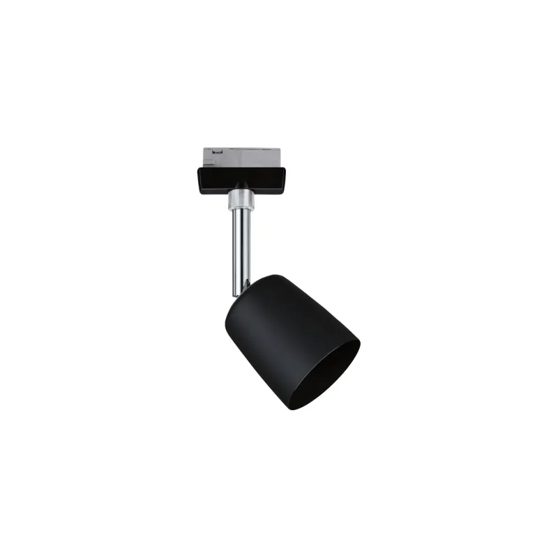 Spots URail Cover max 1x10W GU10 Noir mat/Chrome 230V métal/plastiq...