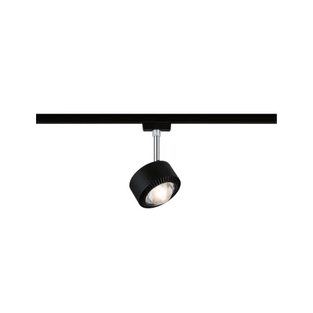 Spot URail Aldan 1x9W Noir mat/Chrome 230V mét/plas Met/Kst 2700K  ...
