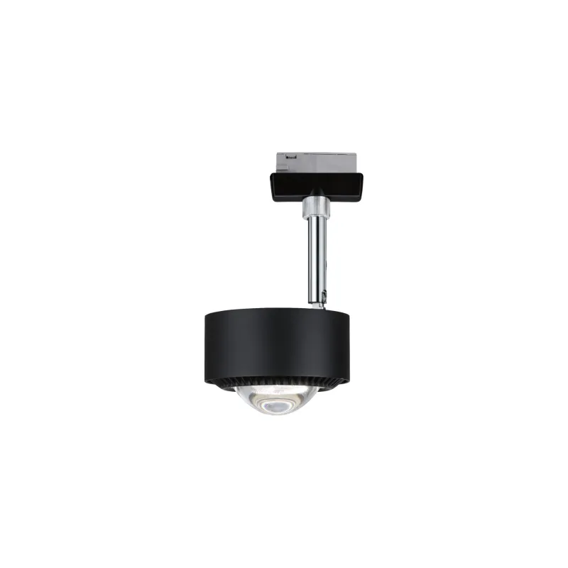 Spot URail Aldan 1x9W Noir mat/Chrome 230V mét/plas Met/Kst 2700K  ...