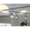 Spot URail Oculus 2x?W Chrome mat/Chr 230 V métal/plastique gradabl...